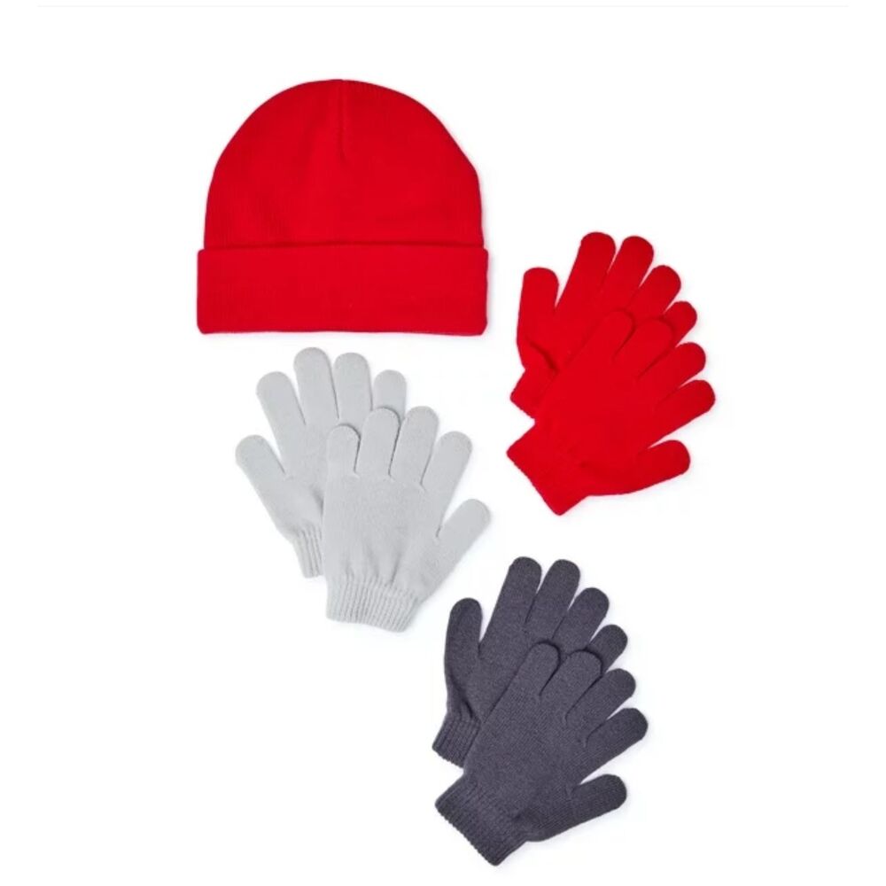 Boy's 4-piece Hat and Glove Set Wonder Nation